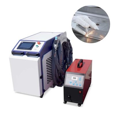 آلة لحام الليزر المبردة بالماء مع قطر النقطة المحورية 0.2-3mm ومعدل الطاقة 1000W