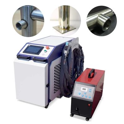 تحميل ليزر بارد بالماء 1500W 2000W ألياف يدوية 4 في 1 آلة لحام محمولة للمعدات