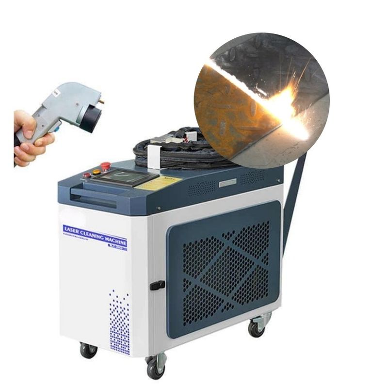 آلة تنظيف الليزر المعدني مع 1500W قوة الخروج و 4-6mm قطر بقعة متكاملة